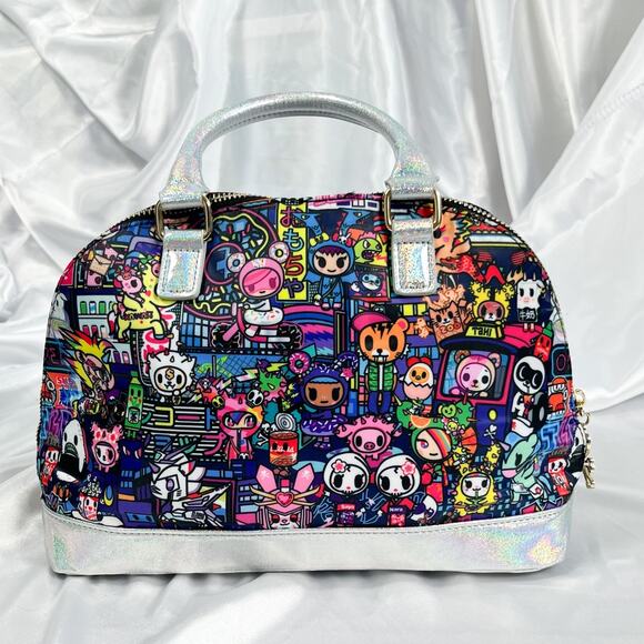 Tokidoki Midnight Metropolis Dome Bag Holographic Kawaii Purse Fall 2021 Tokyo - Picture 3 of 12